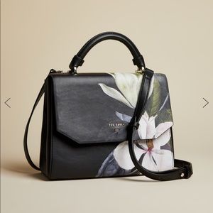 Adeliah Opal Floral Print Faux Leather Bag